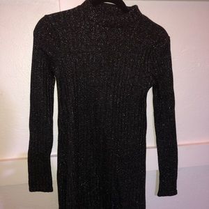 Long sleeve black dress